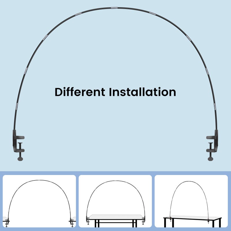 AXHJ 13Ft Adjustable Balloon Arch Stand Kit, New Reusable Table Balloon Arch Kit with Base High Strength Glass Fiber Pole for DIY Party Wedding Birthday Baby Shower Kids Decorations - Image 5